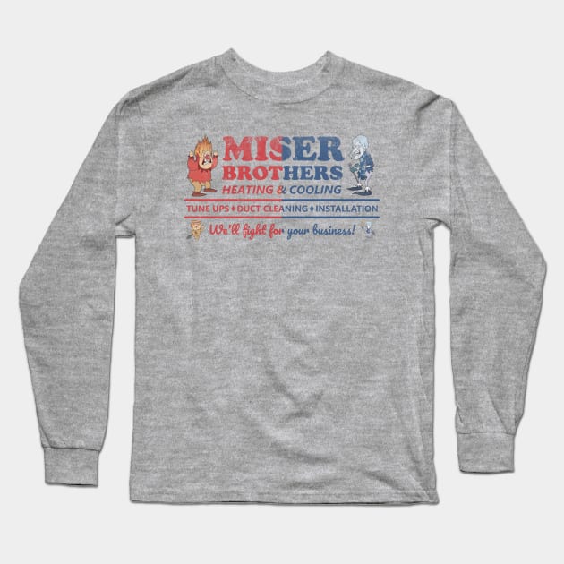 Miser Brothers Heating and Cooling Long Sleeve T-Shirt by Bigfinz